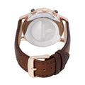 Maserati Ricordo Chronograph Silver Dial Brown Leather Strap Watch For Men - R8871633002