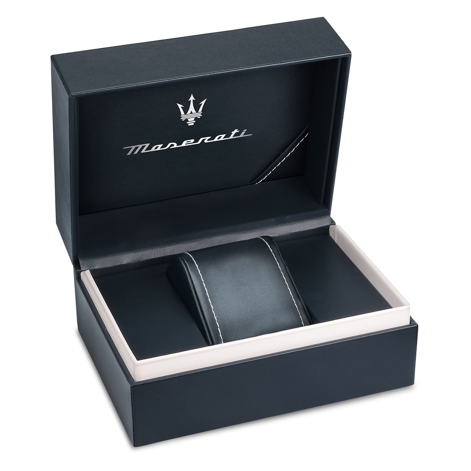 Maserati SFIDA Automatic Skeleton Blue Dial Silver Steel Strap Watch For Men - R8823140007