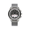 Maserati Traguardo Chronograph Black Dial Silver Mesh Bracelet Watch For Men - R8873612008