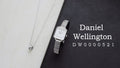 Daniel Wellington Quadro Studio White Dial Silver Mesh Bracelet Watch For Women - DW00100521