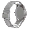Michael Kors Slim Runway Analog Black Dial Silver Mesh Bracelet Watch For Men - MK8606