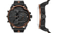 Diesel Mr Daddy 2.0 Chronograph Black Dial Black Steel Strap Watch For Men - DZ7400