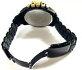 Diesel Mega Chief Chronograph Gold Dial Black Steel Strap Watch For Men - DZ4485