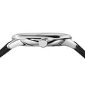 Burberry Classic Round Cream Dial Black Leather Strap Watch for Men - BU10008
