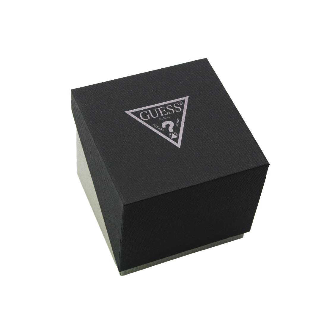 Guess Axel Multifunction Black Dial Black Steel Strap Watch For Men - GW0488G3