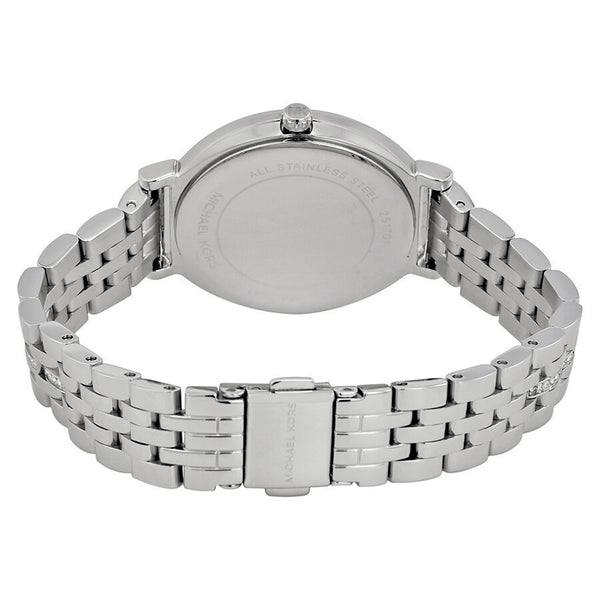 Michael Kors Cinthia White Mother of Pearl Dial Silver Steel Strap Watch for Women for Women - MK3641