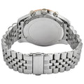 Michael Kors Lexington Chronograph Blue Dial Silver Steel Strap Watch For Men - MK8689