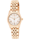 Michael Kors Lexington Quartz White Dial Rose Gold Steel Strap Watch For Women - MK3230