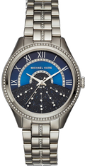 Michael Kors Lauryn Blue Dial Silver Steel Strap Watch for Women - MK3720