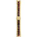 Michael Kors Bradshaw Chronograph Brown Dial Two Tone Steel Strap Watch For Women - MK5696