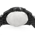 Michael Kors Lexington Chronograph Crystals Silver Dial Black Steel Strap Watch for Men - MK8605