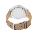 Michael Kors Layton Mother of Pearl White Dial Brown Leather Strap Watch For Women - MK2910