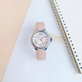 Michael Kors Camille Three-Hand Crystals White Dial Pink Leather Strap Watch for Women - MK2963