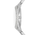 Michael Kors Sylvia Mother of Pearl Dial Silver Steel Strap Watch For Women - MK4657