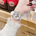 Michael Kors Quartz Pink Dial Pink Silicone Strap Watch For Women - MK6946