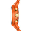 Michael Kors Runway Chronograph Limited Edition Orange Dial Orange Steel Strap Watch for - MK7477LE