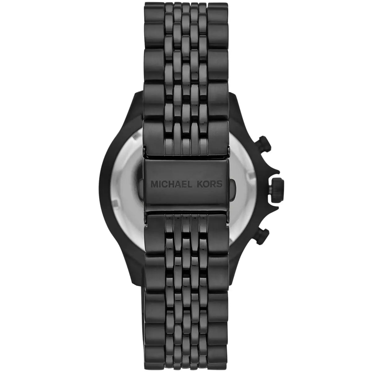 Michael Kors Bayville Chronograph Black Dial Black Steel Strap Watch For Men - MK8750