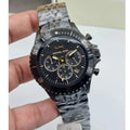 Michael Kors Bayville Chronograph Black Dial Black Steel Strap Watch For Men - MK8750