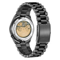 Citizen Tsuyosa Automatic Camouflage Black Dial Black Steel Strap Watch For Men - NJ0155-87E