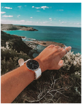 Daniel Wellington Classic Dover Black Dial White Nylon Strap Watch For Women - DW00100310