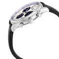 Movado Heritage Calendoplan Chronograph Silver Dial Black Leather Strap Watch for Men - 3650024