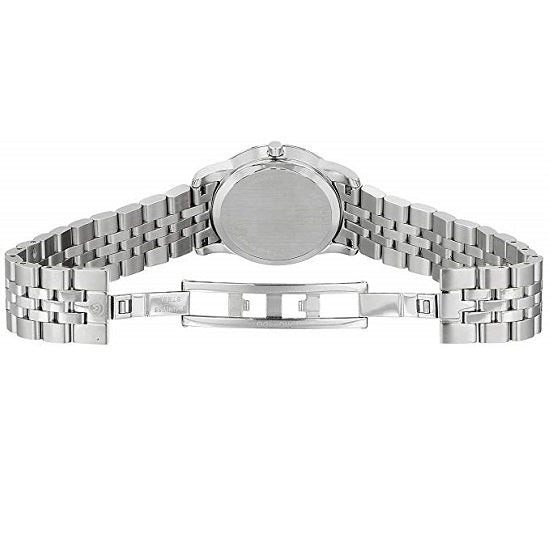 Movado Museum Classic Black Dial Silver Steel Strap Watch For Women - 0606858
