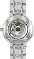 Movado 1881 Automatic Black Dial Silver Steel Strap Watch for Men - 606914