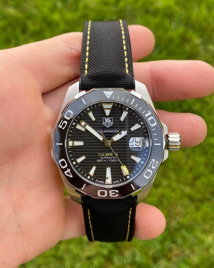 Tag Heuer Aquaracer Black Dial Watch for Men - WAY211A.FC6362