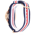 Daniel Wellington Classic Canterbury White Dial Two Tone NATO Strap Watch For Women - DW00100030