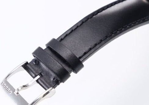 Gucci GG2570 Quartz Black Dial Black Leather Strap Watch For Men - YA142307
