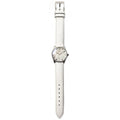 Gucci G-Timeless Mother of Pearl White Dial White Leather Strap Watch For Women - YA126597