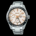 Seiko Presage Sharp Edged Series Automatic GMT Champagne Dial Silver Steel Strap Watch For Men - SPB273J1