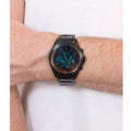 Armani Exchange Drexler Chronograph Black Dial Black Steel Strap Watch For Men - AX2615