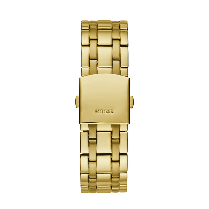 Guess Surge Chronograph Black Dial Gold Steel Strap Watch for Men - W1258G2