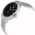 Tissot T Classic Le Locle Powermatic 80 Black Dial Silver Steel Strap Watch For Women - T41.1.483.53