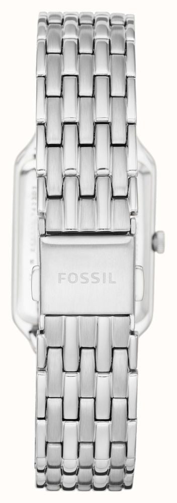 Fossil Raquel Three Hand Date White Dial Silver Steel Strap Watch for Women - ES5221