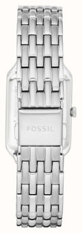 Fossil Raquel Three Hand Date White Dial Silver Steel Strap Watch for Women - ES5221