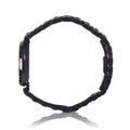 Emporio Armani Gianni T-Bar Quartz Black Mother of Pearl Dial Black Steel Strap Watch For Women - AR11268