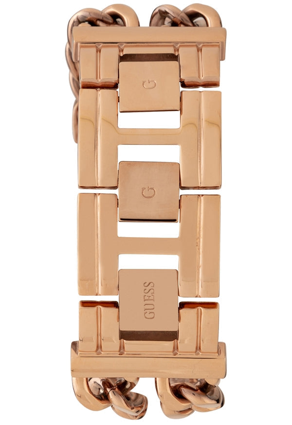 Guess Mod Heavy Metal Rose Gold Dial Rose Gold Steel Strap Watch For Women - W1117L3