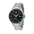 Maserati SFIDA Chronograph Black Dial Silver Steel Strap Watch For Men - R8853140005