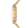 Michael Kors Blake Quartz Black Dial Gold Steel Strap Watch for Men - MK9136
