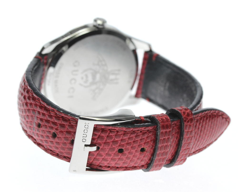 Gucci G-Timeless Cherry Red Mother of Pearl Dial 27mm Watch For Women - YA126584