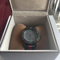 Gucci G Timeless Sport Black Dial Two Tone NATO Strap Watch For Men - YA126229