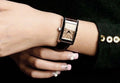Emporio Armani Classic Beige Dial Brown Leather Strap Watch For Women - AR0155
