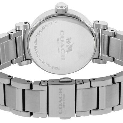 Coach Madison White Dial Silver Steel Strap Watch for Women - 14502394