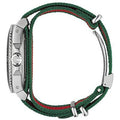 Gucci Dive Black Dial Two Tone NATO Strap Watch For Men - YA136206