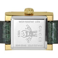 Gucci G Frame Double Mother of Pearl Dial Green Leather Strap Watch For Women - YA128525