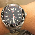 Tag Heuer Formula 1 Quartz Senna Limited Edition Black Dial Silver Steel Strap Watch for Men - WAZ1012.BA0883