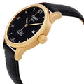 Tissot Le Locle Chronometer Black Dial Black Leather Strap Watch For Men - T006.408.36.057.00