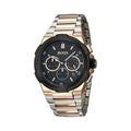 Hugo Boss Supernova Black Dial Two Tone Steel Strap Watch for Men - 1513358